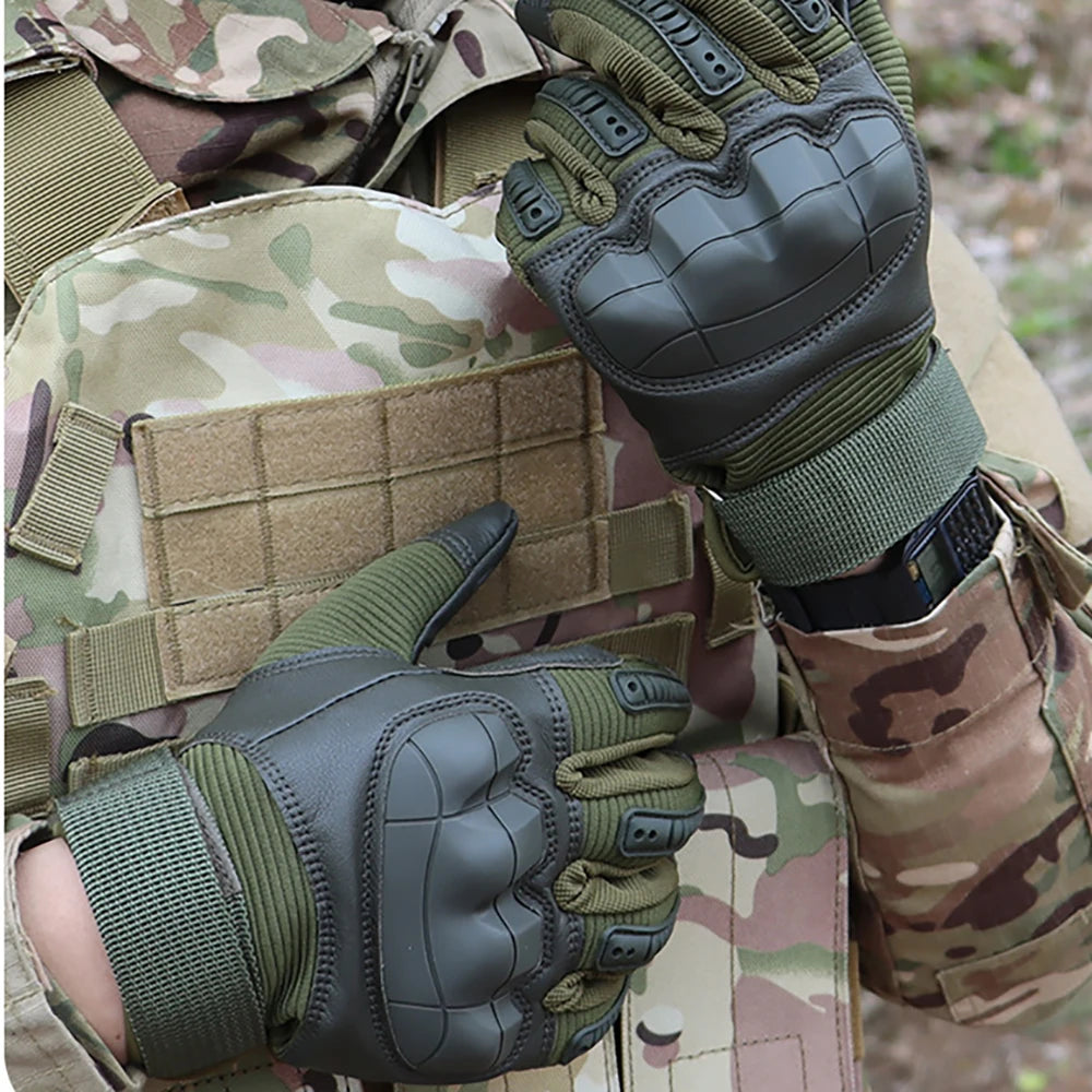 Hunting Riding Tactical Gloves Sport Military Training Non-slip Workout Fitness Gloves  Climbing Paintball Shooting For Men