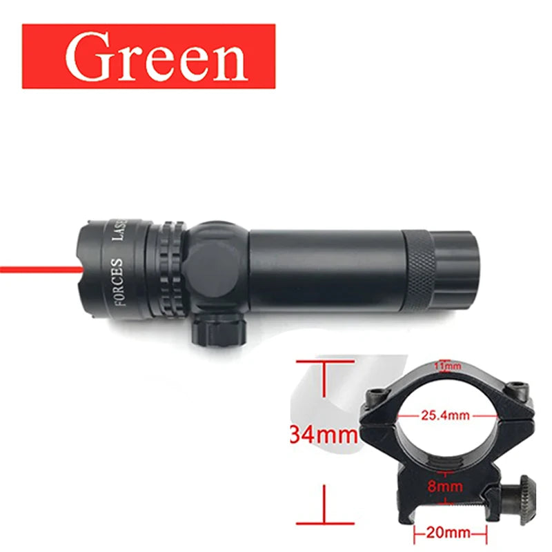 Red/Green Laser Dot Aiming Laser Lamp Can Be Installed with Flashlight Outdoor Aluminum Alloy Professional Telescope Appliances