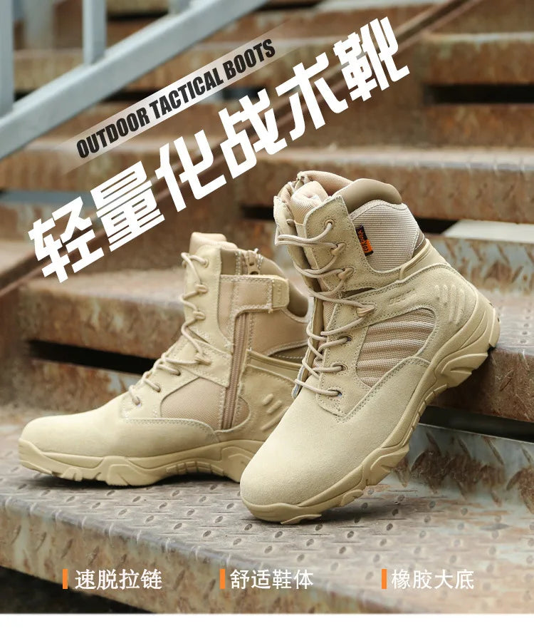 New lightweight Delta high top combat boots tactical boots hiking shoes Special Force outdoor wear-resistant desert boots winter